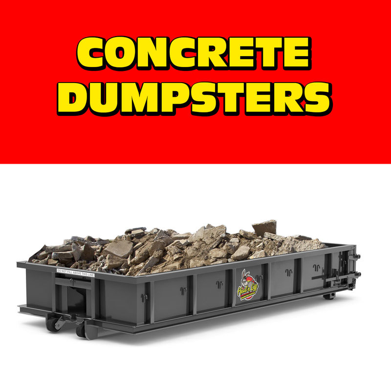 Concrete dumpster rental